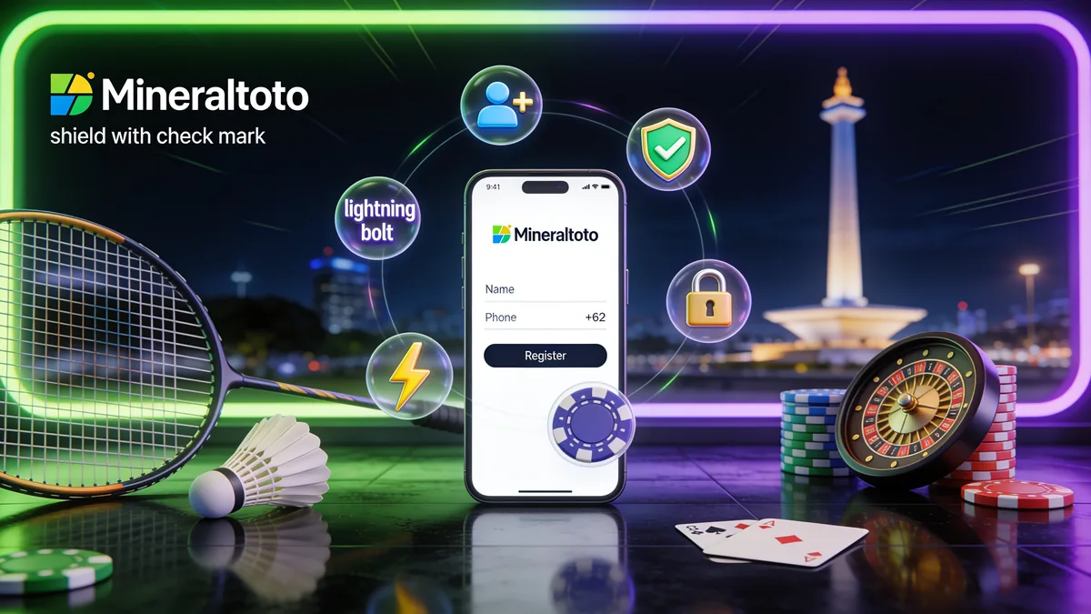 Cara Membuat Akun Mineraltoto untuk pemain di Indonesia